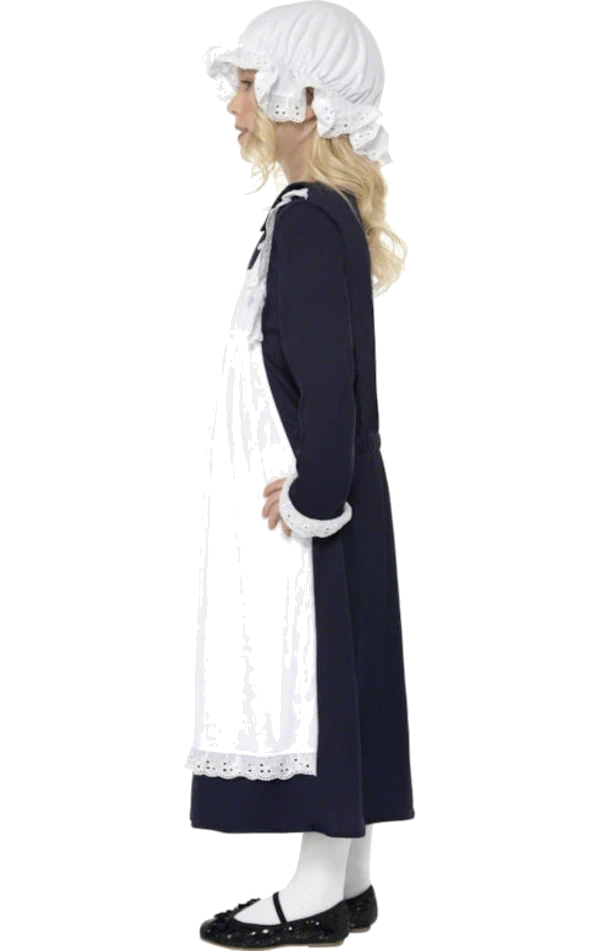 Smiffys Kids Victorian Maid Costume 2 Smiffys Kids Victorian Maid Costume - Image 2