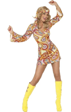 Smiffys Trippy Hippy Costume