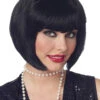 Black 1920s Flapper Wig 2 Black 1920s Flapper Wig -Smiffys Sale Store 00012217p