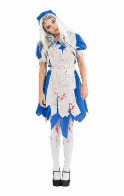 Womens Dark Alice In Wonderland Halloween Costume
