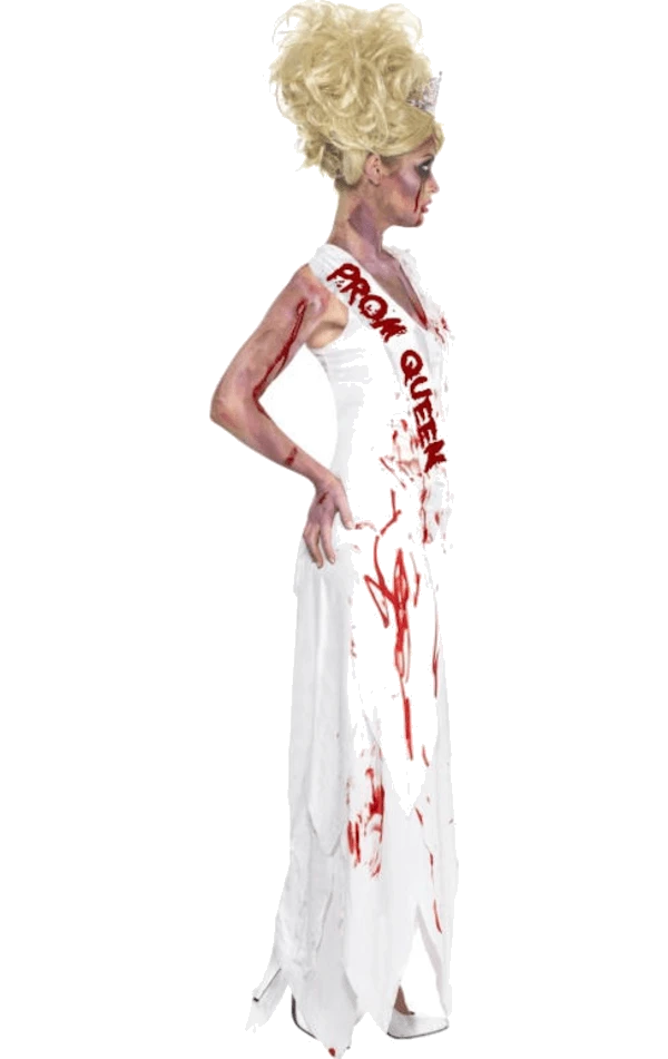 Smiffys Adult Zombie Prom Queen Costume 2 Smiffys Adult Zombie Prom Queen Costume - Image 2