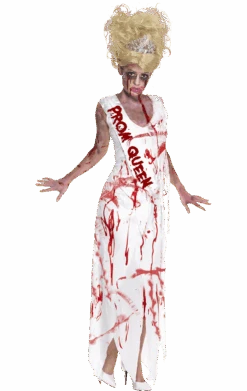 Smiffys Adult Zombie Prom Queen Costume