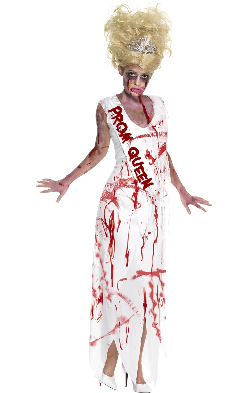 Smiffys Adult Zombie Prom Queen Costume 1 Smiffys Adult Zombie Prom Queen Costume