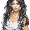 Smiffys Black & Grey Gothic Wig 2 Smiffys Black & Grey Gothic Wig -Smiffys Sale Store 00012331p