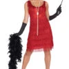 Adult 1920s Red Flapper Costume -Smiffys Sale Store 00012638p