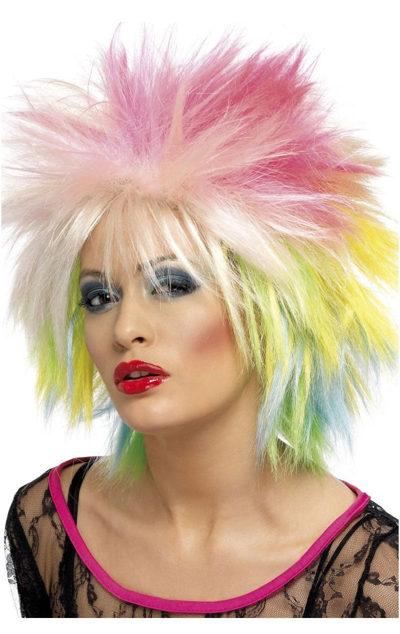 Smiffys Colourful 80s Wig 2 Smiffys Colourful 80s Wig - Image 2