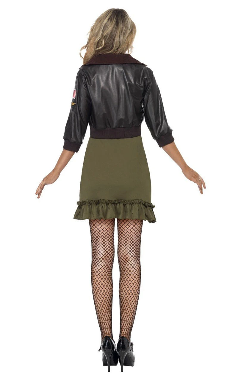 Smiffys Womens Top Gun Diva Costume 3 Smiffys Womens Top Gun Diva Costume - Image 3