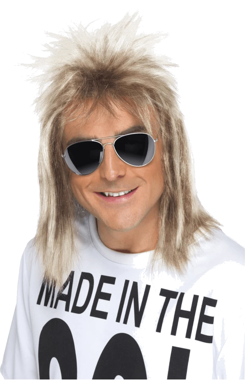 Smiffys Dark Blonde Mullet Wig 1 Smiffys Dark Blonde Mullet Wig