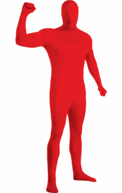 Adult Red Second Skin Costume