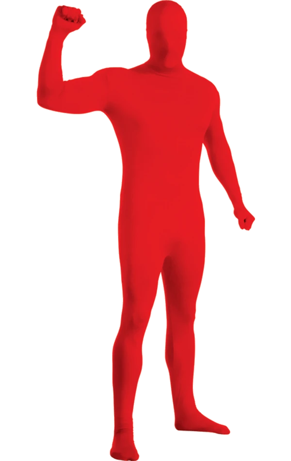 Adult Red Second Skin Costume 1 Adult Red Second Skin Costume