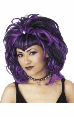 Palmer Sorceress Wig Black & Purple