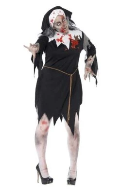 Smiffys Womens Halloween Zombie Nun Costume 7 Smiffys Womens Halloween Zombie Nun Costume -Smiffys Sale Store 00014645a03