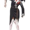 Smiffys Womens Halloween Zombie Nun Costume