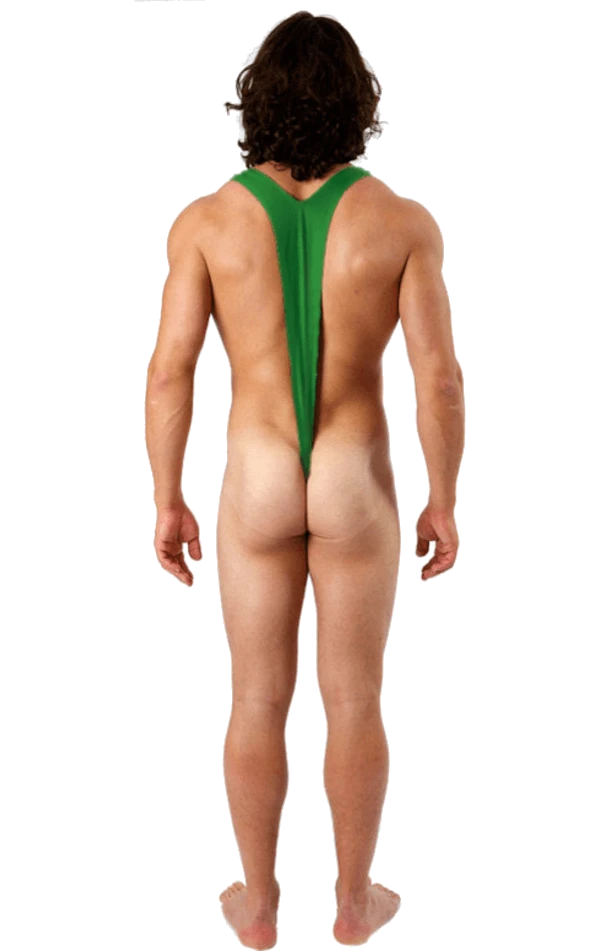 Adult Neon Green Borat Mankini 3 Adult Neon Green Borat Mankini - Image 3