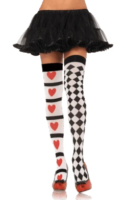 Harlequin & Heart Stockings