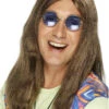 Smiffys 60s Hippie Long Brown Wig -Smiffys Sale Store 00014859p