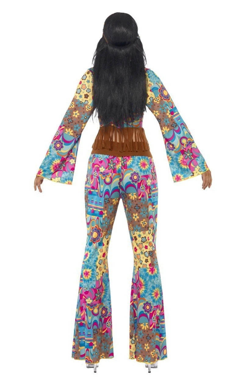 Smiffys Flower Hippy Costume 3 Smiffys Flower Hippy Costume - Image 3