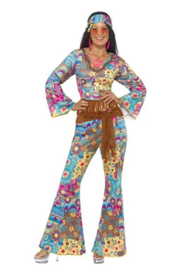 Smiffys Flower Hippy Costume