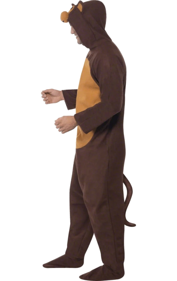 Smiffys Monkey Onesie Costume 2 Smiffys Monkey Onesie Costume - Image 2