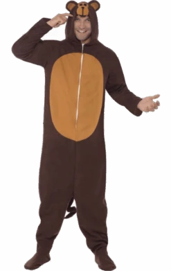 Smiffys Monkey Onesie Costume