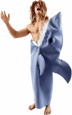 Adult Deluxe Shark Victim Costume