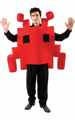 Adult Red Space Invader Costume