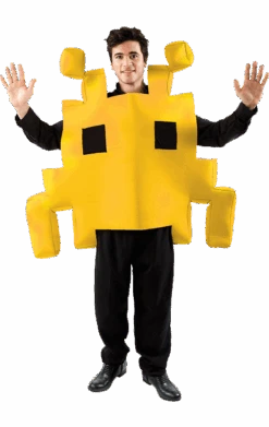 Yellow Space Invader Costume