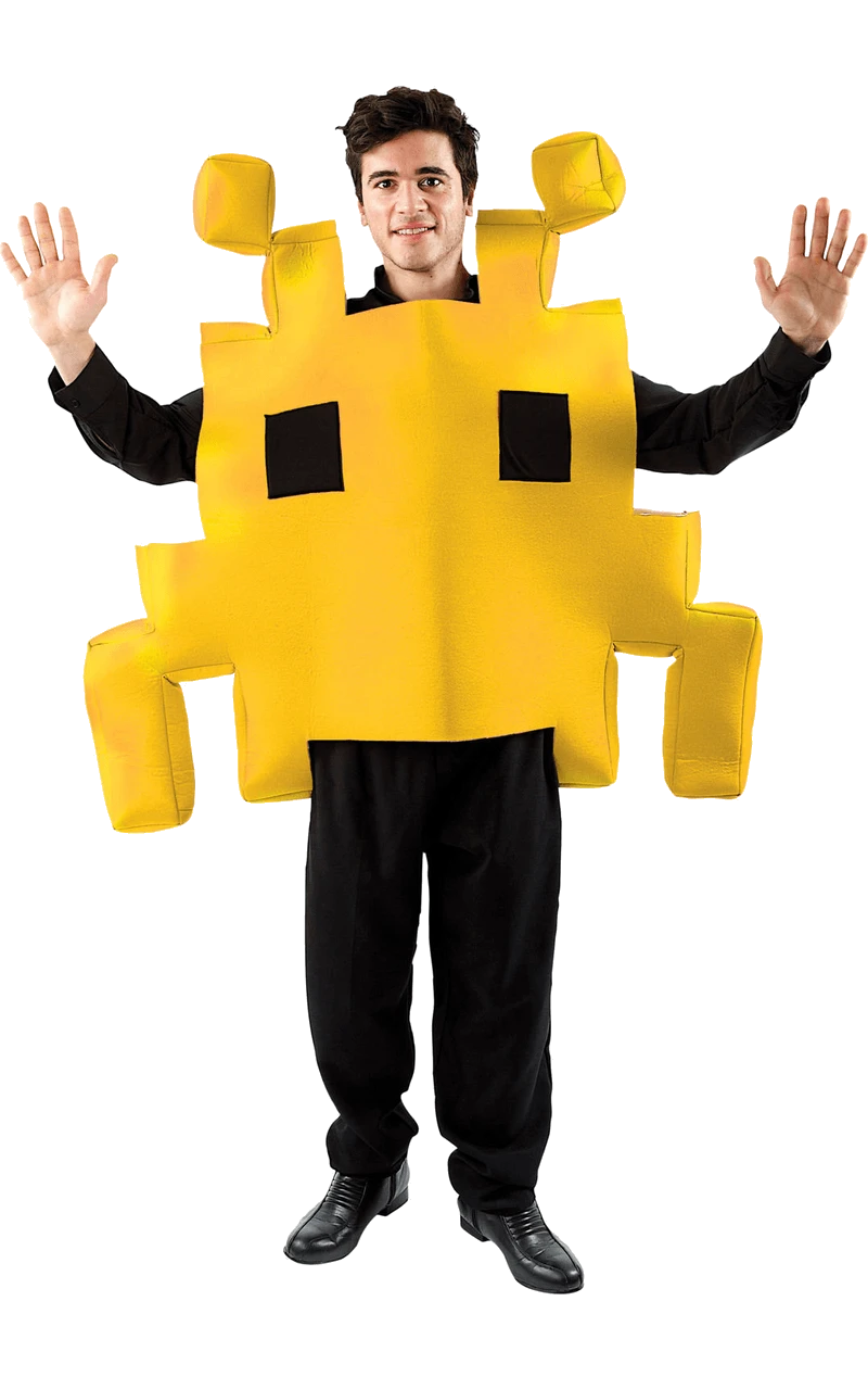 Yellow Space Invader Costume 1 Yellow Space Invader Costume
