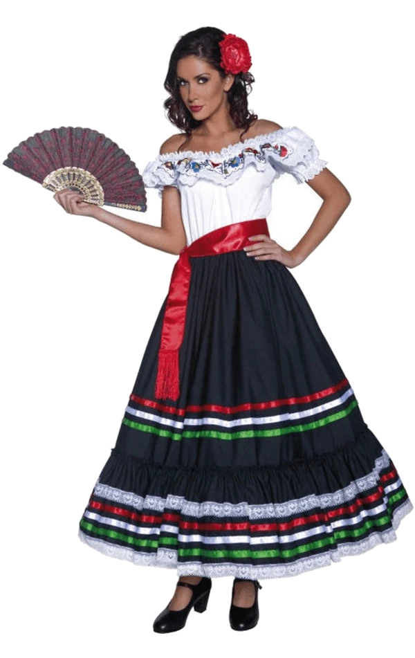 Smiffys Mexican Senorita Costume 1 Smiffys Mexican Senorita Costume