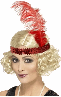 Smiffys Flapper Blonde Wig & Headband