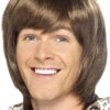 Smiffys 70s Popstar Brown Wig