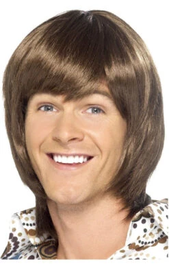 Smiffys 70s Popstar Brown Wig