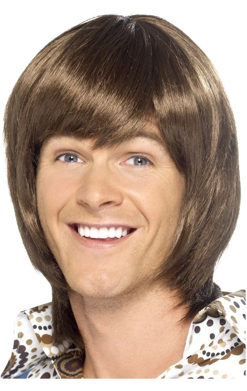 Smiffys 70s Popstar Brown Wig 1 Smiffys 70s Popstar Brown Wig