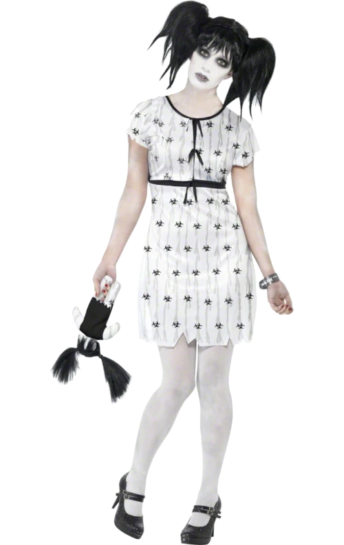 Smiffys Womens Abby Creepy Halloween Doll Costume 1 Smiffys Womens Abby Creepy Halloween Doll Costume