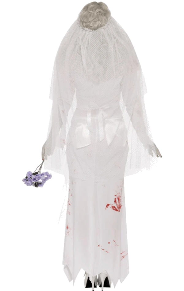Smiffys Womens Dead Ghost Bride Costume 3 Smiffys Womens Dead Ghost Bride Costume - Image 3