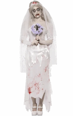Smiffys Womens Dead Ghost Bride Costume