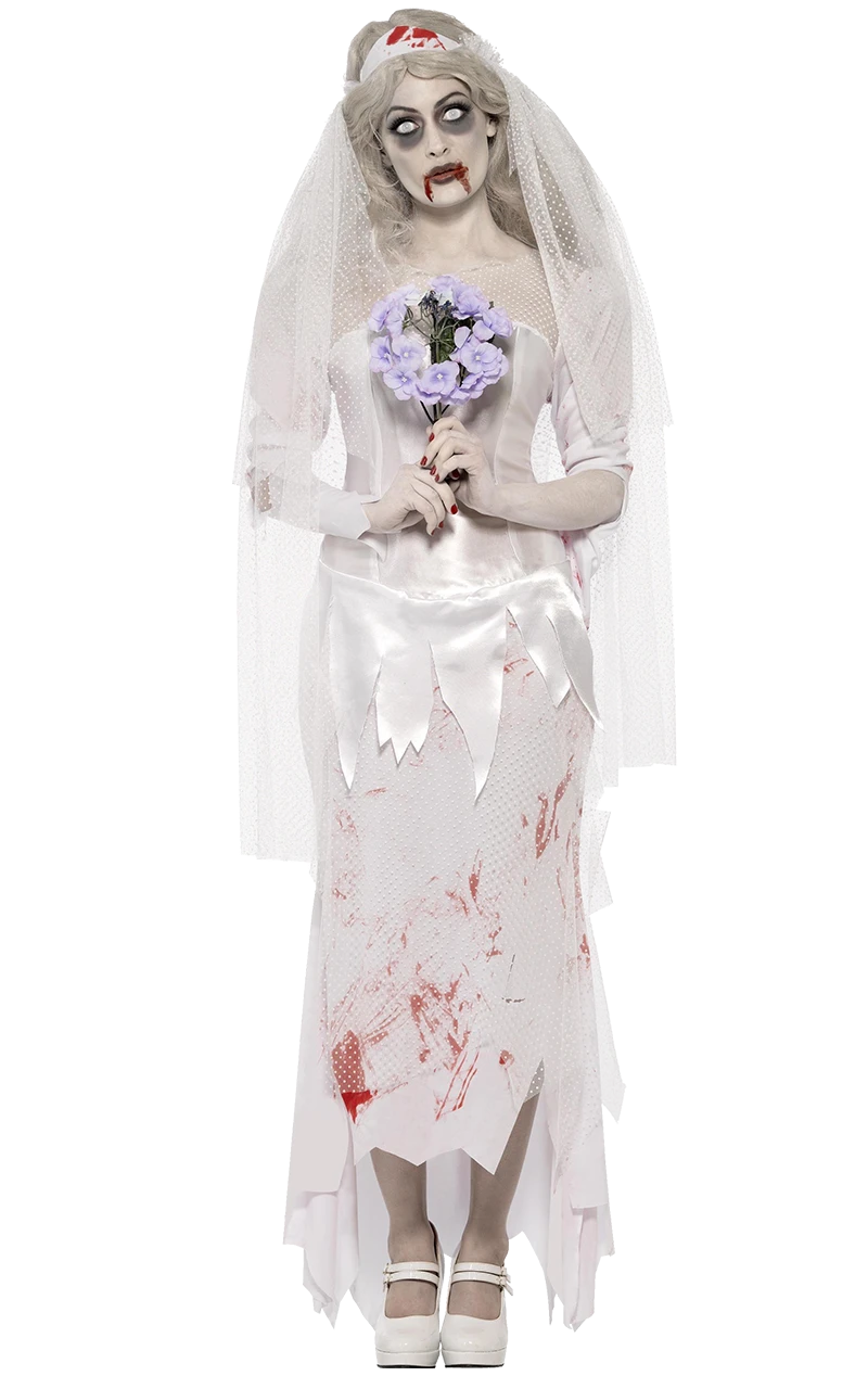 Smiffys Womens Dead Ghost Bride Costume 1 Smiffys Womens Dead Ghost Bride Costume