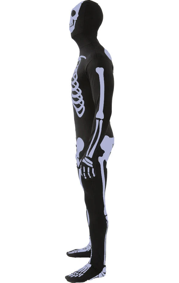 Adult Skeleton Skinsuit Costume 2 Adult Skeleton Skinsuit Costume - Image 2
