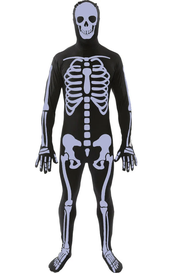 Adult Skeleton Skinsuit Costume 1 Adult Skeleton Skinsuit Costume