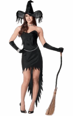 Ladies Rhinestone Witch Costume