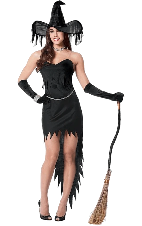 Ladies Rhinestone Witch Costume 1 Ladies Rhinestone Witch Costume