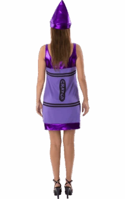 Womens Purple Crayon Dress Costume 5 Womens Purple Crayon Dress Costume -Smiffys Sale Store 00018436a02