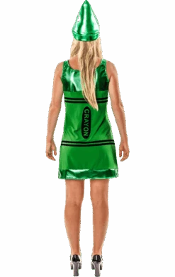 Womens Green Crayon Dress Costume 5 Womens Green Crayon Dress Costume -Smiffys Sale Store 00018454a02