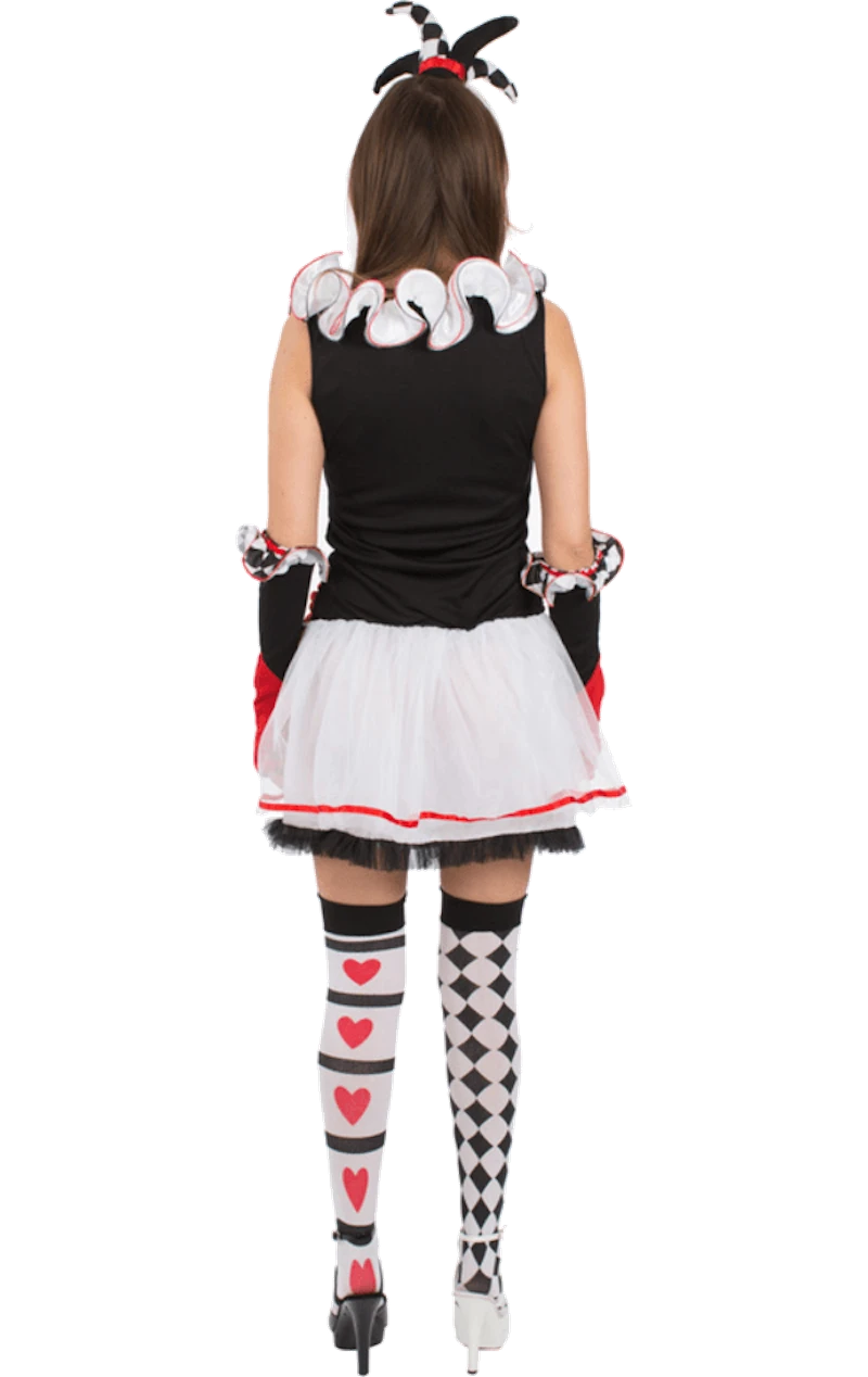 Ladies Harlequin Jester Costume 3 Ladies Harlequin Jester Costume - Image 3