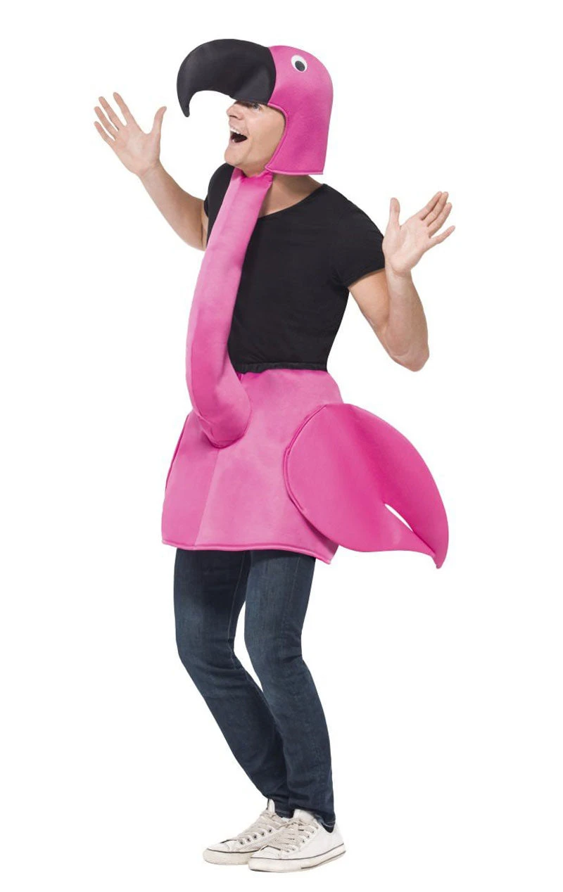 Smiffys Pink Flamingo Costume 1 Smiffys Pink Flamingo Costume