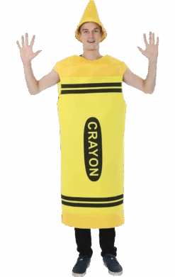 Adult Yellow Crayon Costume
