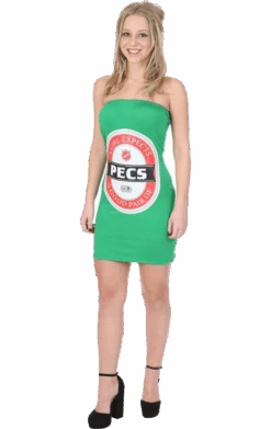 Womens Pecs Beer Dress Costume