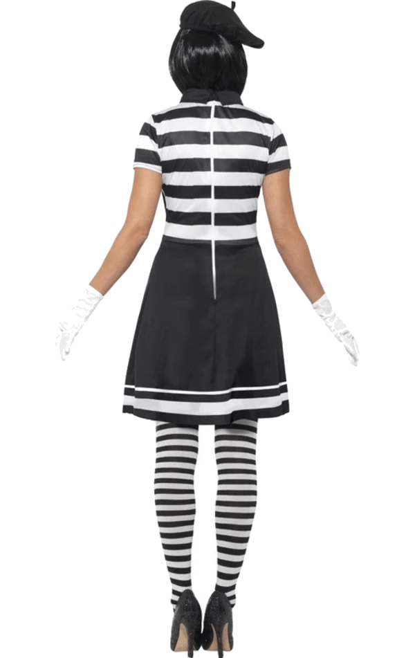 Smiffys Womens Mime Artist Costume 3 Smiffys Womens Mime Artist Costume - Image 3