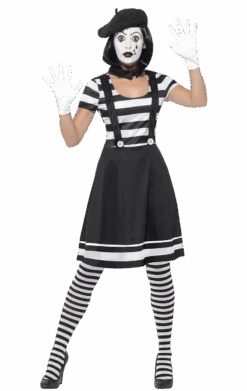Smiffys Womens Mime Artist Costume