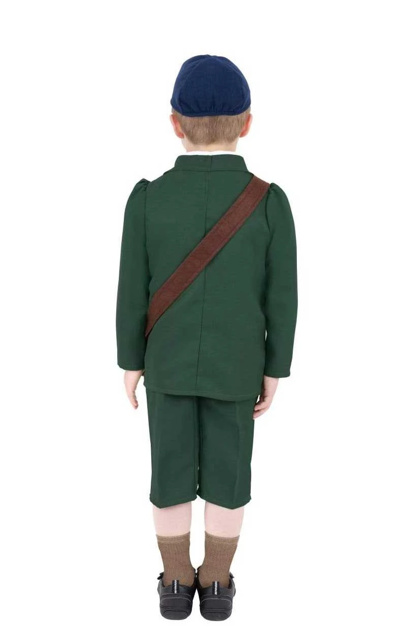Smiffys Kids WW2 Evacuee Boy Costume 3 Smiffys Kids WW2 Evacuee Boy Costume - Image 3
